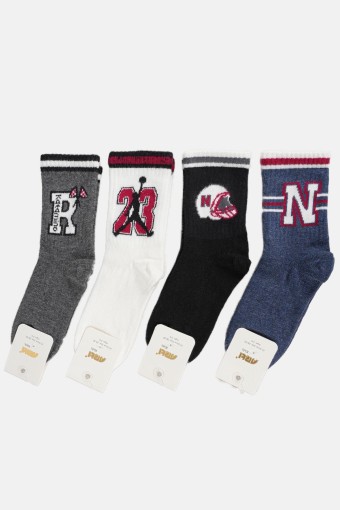 ARTI - Artı Erkek Çocuk Soket Çorap Yazılı Lastikli Pamuklu ARTI - Artı Erkek Çocuk Soket Çorap Yazılı Lastikli Pamuklu