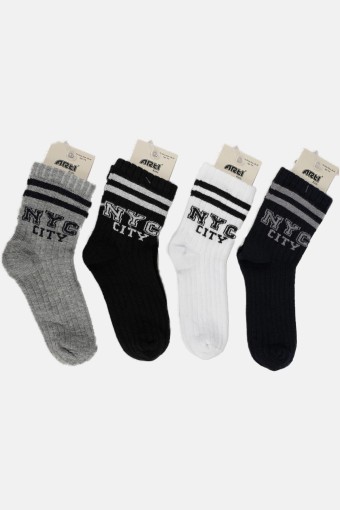 ARTI - Artı Erkek Çocuk Soket Çorap Yazılı Pamuklu (1)