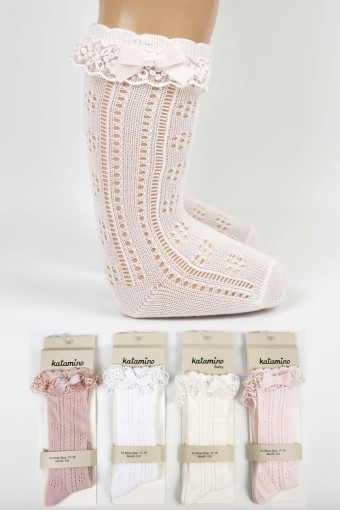 ARTI - Artı Kız Bebek İnce Dizaltı Çorap Lunedi Aks File Golf