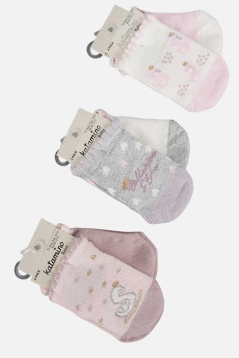 ARTI - Artı Kız Bebek Patik Çorap Pamuklu Nordia