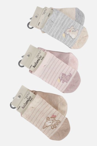 ARTI - Artı Kız Bebek Patik Çorap Pamuklu Selenus 2'li