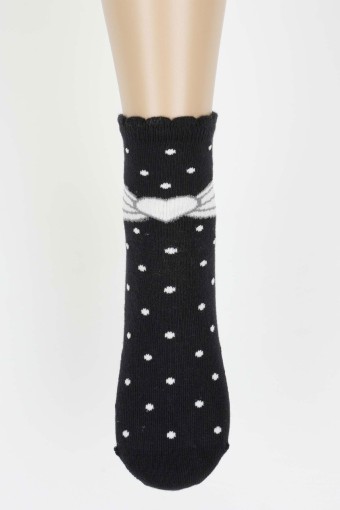 ARTI - Artı Kız Çocuk Pikoka Soket Çorap - Asorti - 9-10 Yaş