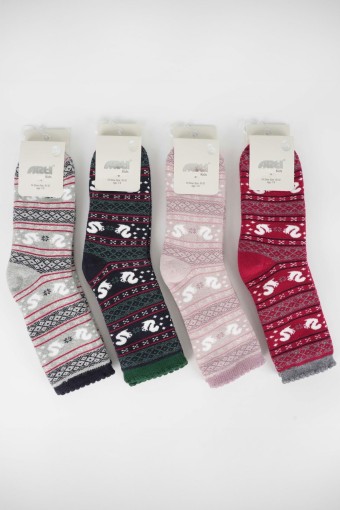 ARTI - Artı Kız Çocuk Sinco Havlu Soket Çorap - Asorti - 5-6 Yaş