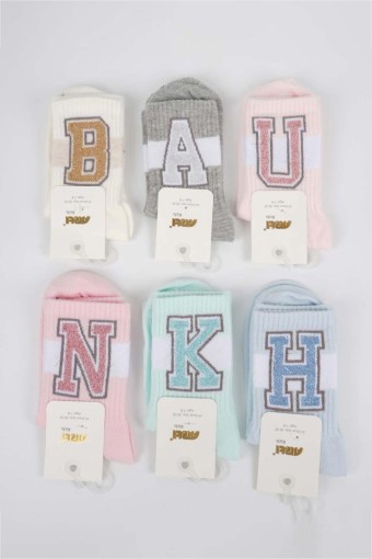 ARTI - Artı Kız Çocuk Soket Çorap Alfabe (1)