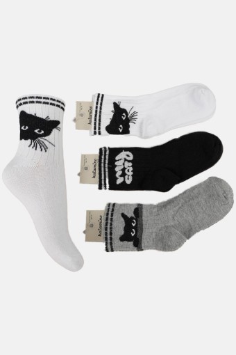 ARTI - Artı Kız Çocuk Soket Çorap Figürlü Pamuklu (1)