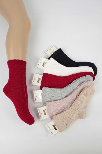 ARTI - Artı Kız Çocuk Soket Çorap Merlo Kabartma Pamuklu (1)