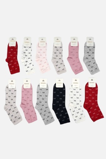 ARTI - Artı Kız Çocuk Soket Çorap Pamuklu Fiyola