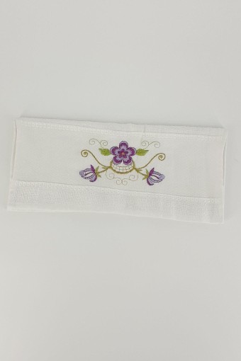 Durul Havlu - Arzu Havlu El-Yüz Havlusu Eko Yıldız Nakışlı 40x80 (1)