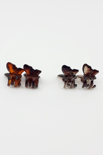 ARZU TOKA - Arzu Kadın Mandal Toka Kelebek Kanatlı Küçük Boy