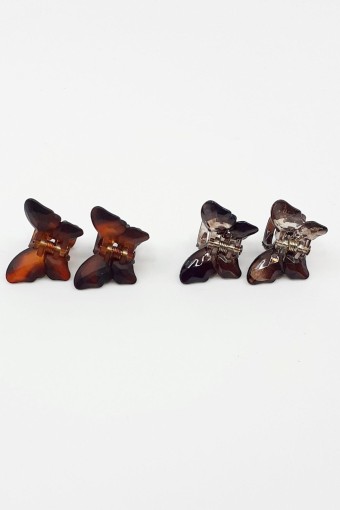 ARZU TOKA - Arzu Kadın Mandal Toka Kelebek Kanatlı Küçük Boy (1)