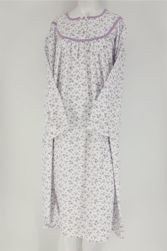 AYDOĞAN - Aydoğan Kadın Gecelik Uzun Kol Şardonlu (1)