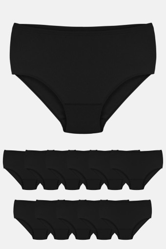 AYDOĞAN - Aydoğan Kadın Ribana Bato Külot - Siyah - 7