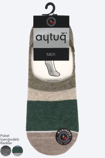 AYTUĞ - Aytuğ Erkek Babet Çorap Desenli Business Dikişsiz