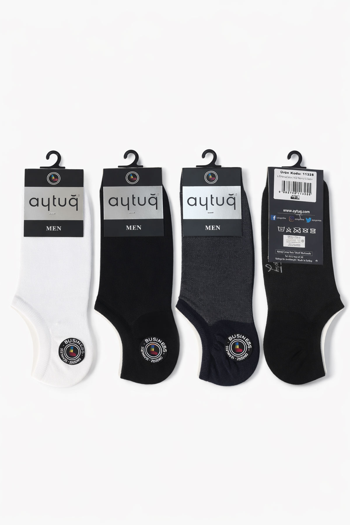 Aytuğ Erkek Sneaker Çorap Pamuklu Desen 5 - Thumbnail