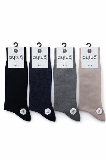 AYTUĞ - Aytuğ Erkek Soket Çorap Bambu Desenli