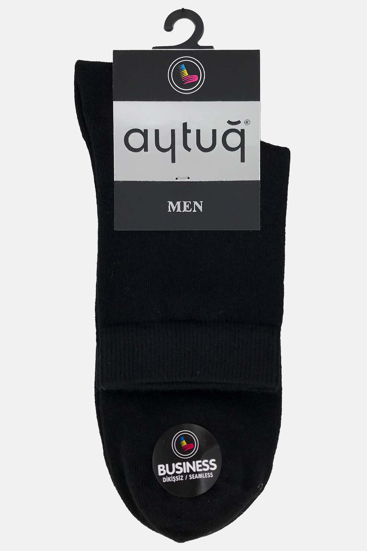 Aytuğ Erkek Yarım Konç Çorap Pamuklu Business Desen 1 - Thumbnail