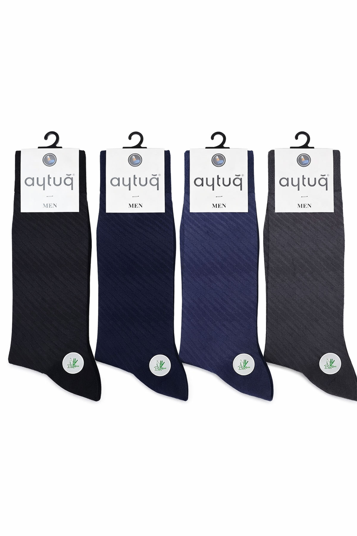 Aytuğ Erkek Desenli Soket Çorap Bambu - Thumbnail