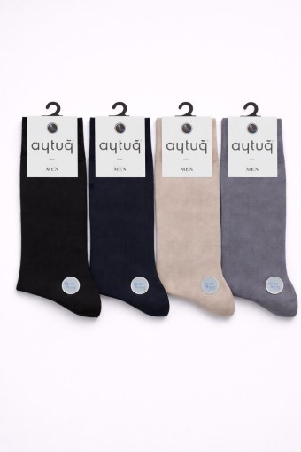 AYTUĞ - Aytuğ Erkek Desenli Soket Çorap Modal Tencel