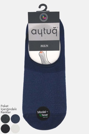 AYTUĞ - Aytuğ Erkek Dikişsiz Desensiz Babet Çorap Modal Tencel