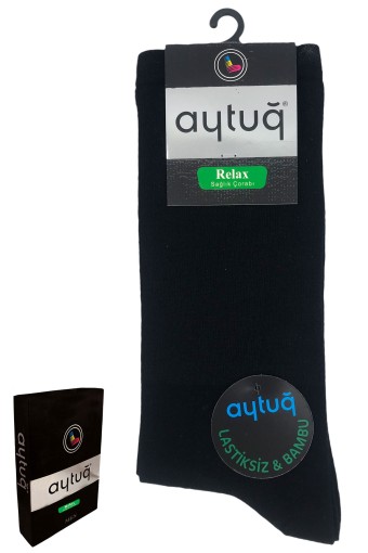 AYTUĞ - Aytuğ Erkek Lastiksiz Diyabetik Çorap Bambu (1)