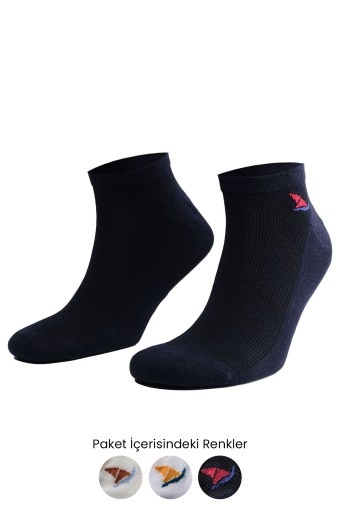 AYTUĞ - Aytuğ Erkek Patik Çorap Bambu Desenli (1)