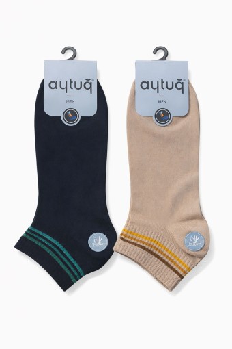 AYTUĞ - Aytuğ Erkek Patik Çorap Bambu Desenli (1)