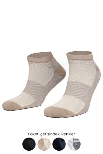 AYTUĞ - Aytuğ Erkek Patik Çorap Bambu Desenli