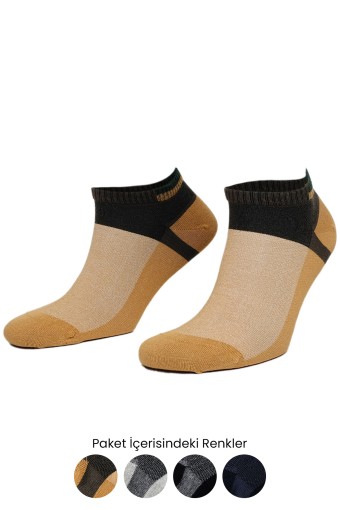 AYTUĞ - Aytuğ Erkek Patik Çorap Desenli Pamuklu