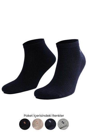 AYTUĞ - Aytuğ Erkek Patik Çorap Desenli Pamuklu (1)