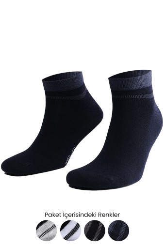 AYTUĞ - Aytuğ Erkek Patik Çorap Desenli Pamuklu