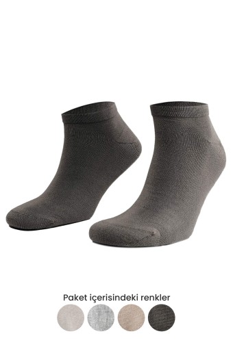 AYTUĞ - Aytuğ Erkek Patik Çorap Micro Modal Dikişsiz Düz