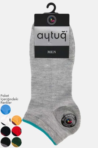 AYTUĞ - Aytuğ Erkek Patik Çorap Pamuklu Desenli