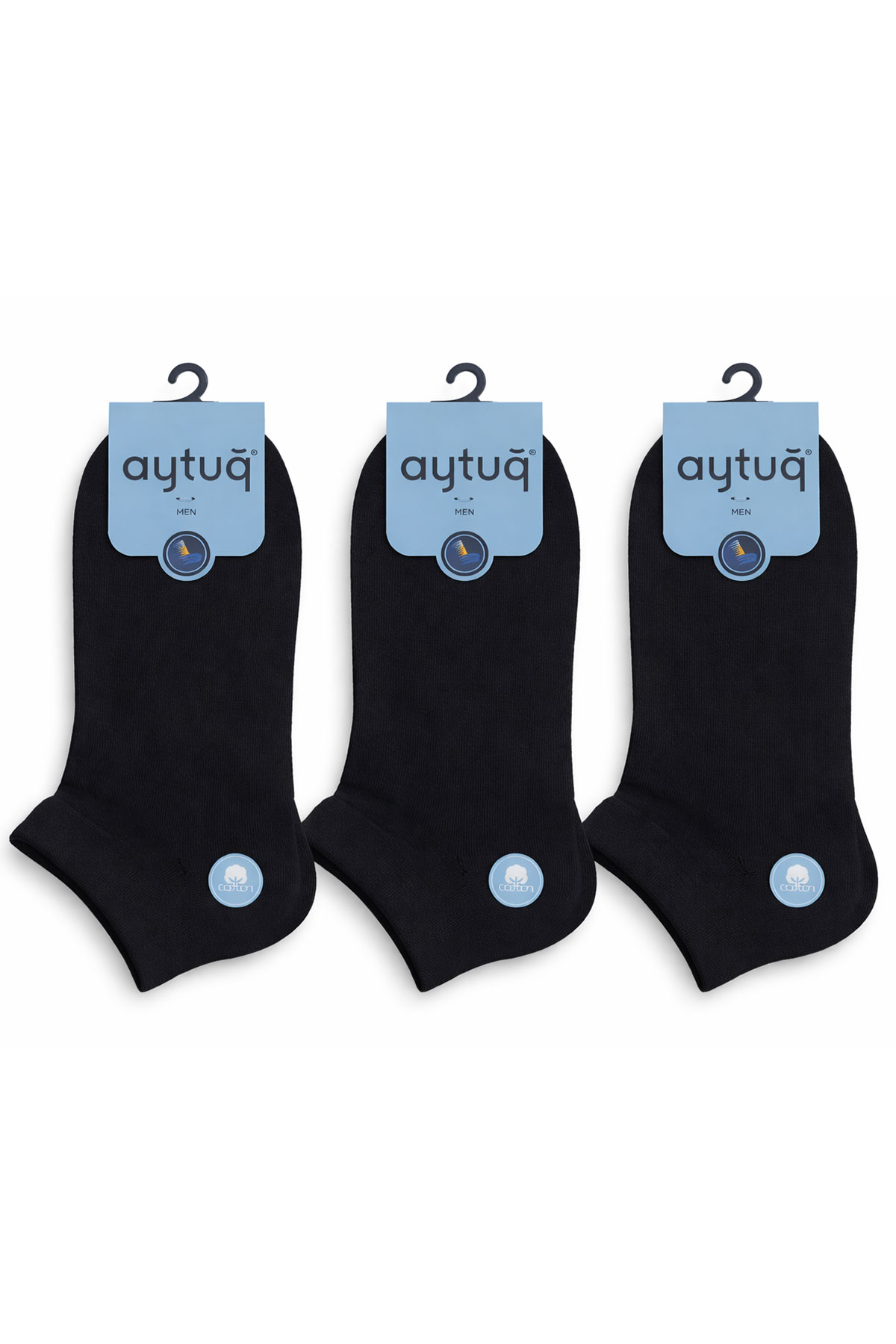 Aytuğ Erkek Patik Çorap Pamuklu Düz - Thumbnail