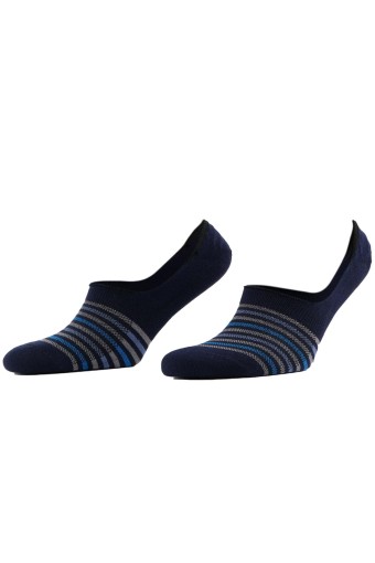 AYTUĞ - Aytuğ Erkek Silikon Destekli Önü Desenli Babet Çorap Modal Tencel (1)