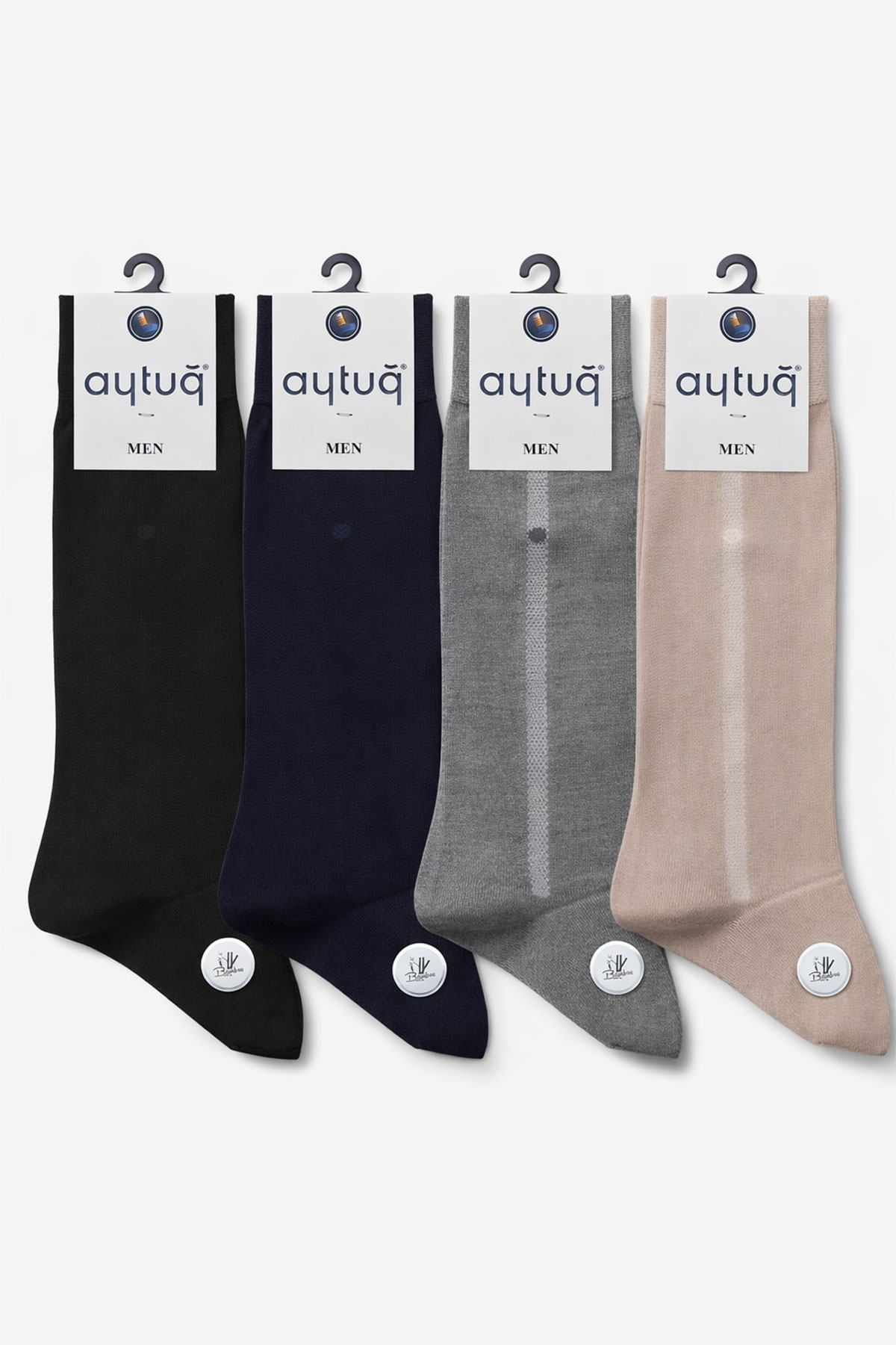 Aytuğ Erkek Soket Çorap Bambu Desenli - Thumbnail