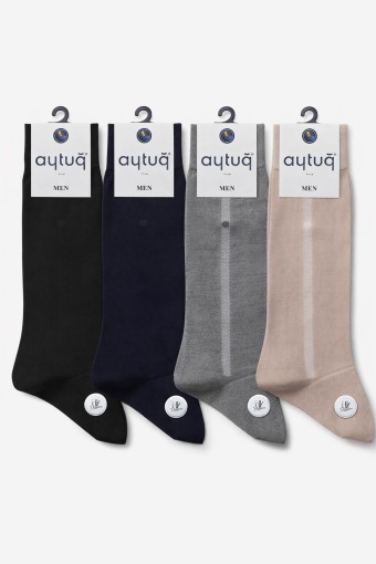 AYTUĞ - Aytuğ Erkek Soket Çorap Bambu Desenli