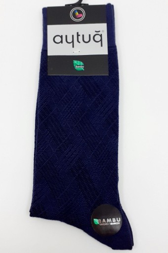AYTUĞ - Aytuğ Erkek Soket Çorap Dikişsiz Bambu Desen 12
