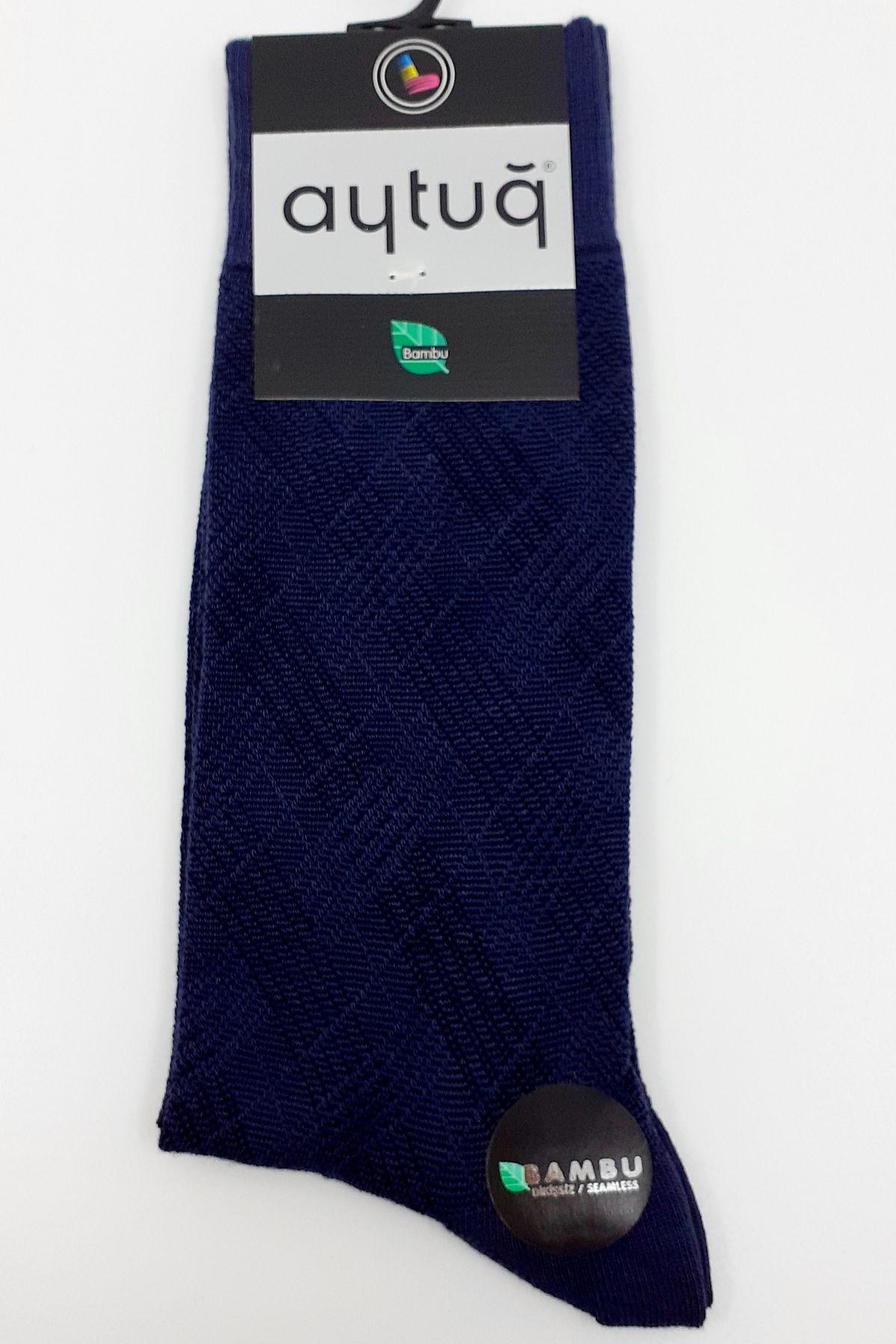 Aytuğ Erkek Soket Çorap Dikişsiz Bambu Desen 12 - Thumbnail