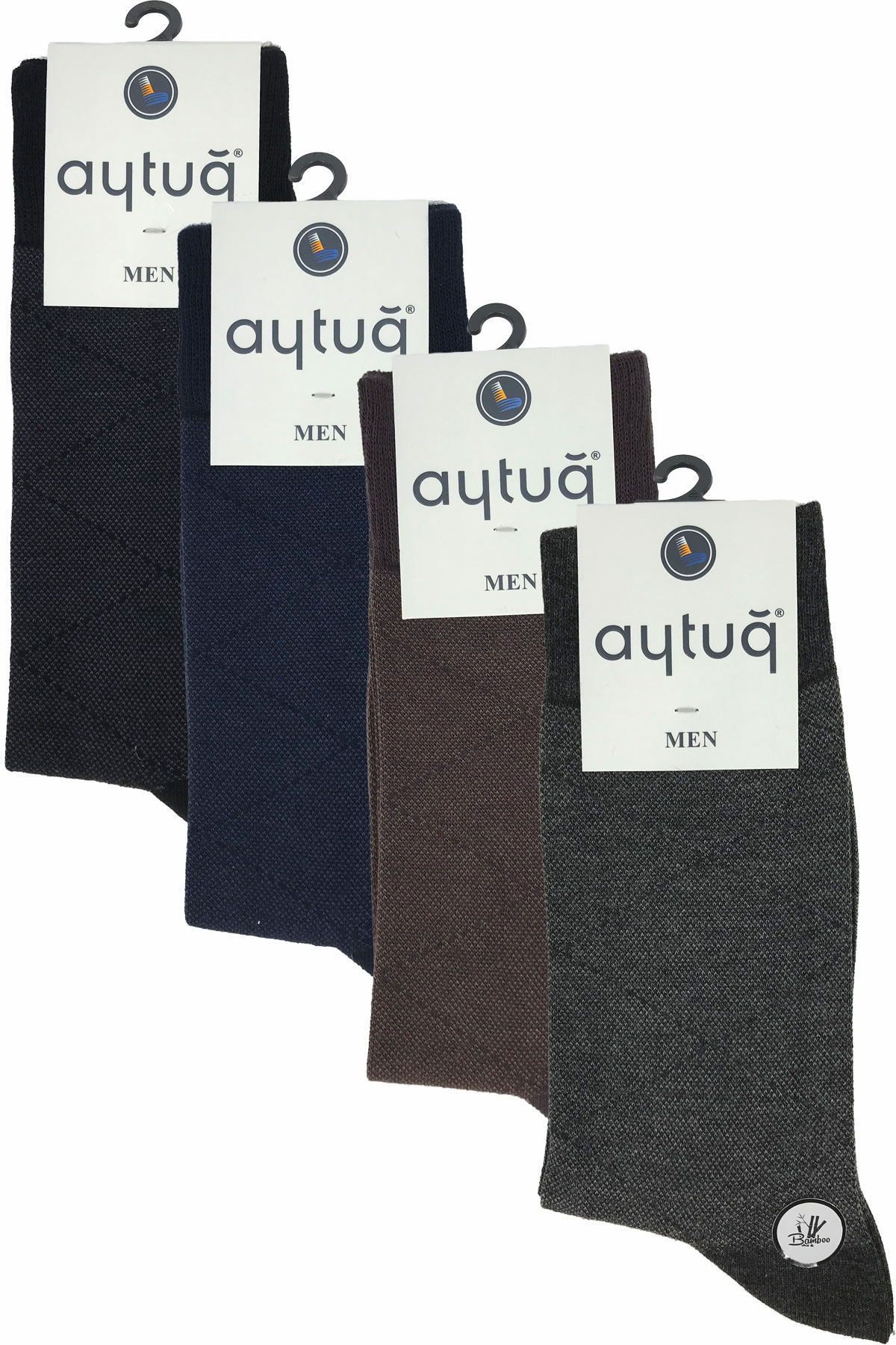 Aytuğ Erkek Soket Çorap Dikişsiz Bambu Desen 13 - Thumbnail