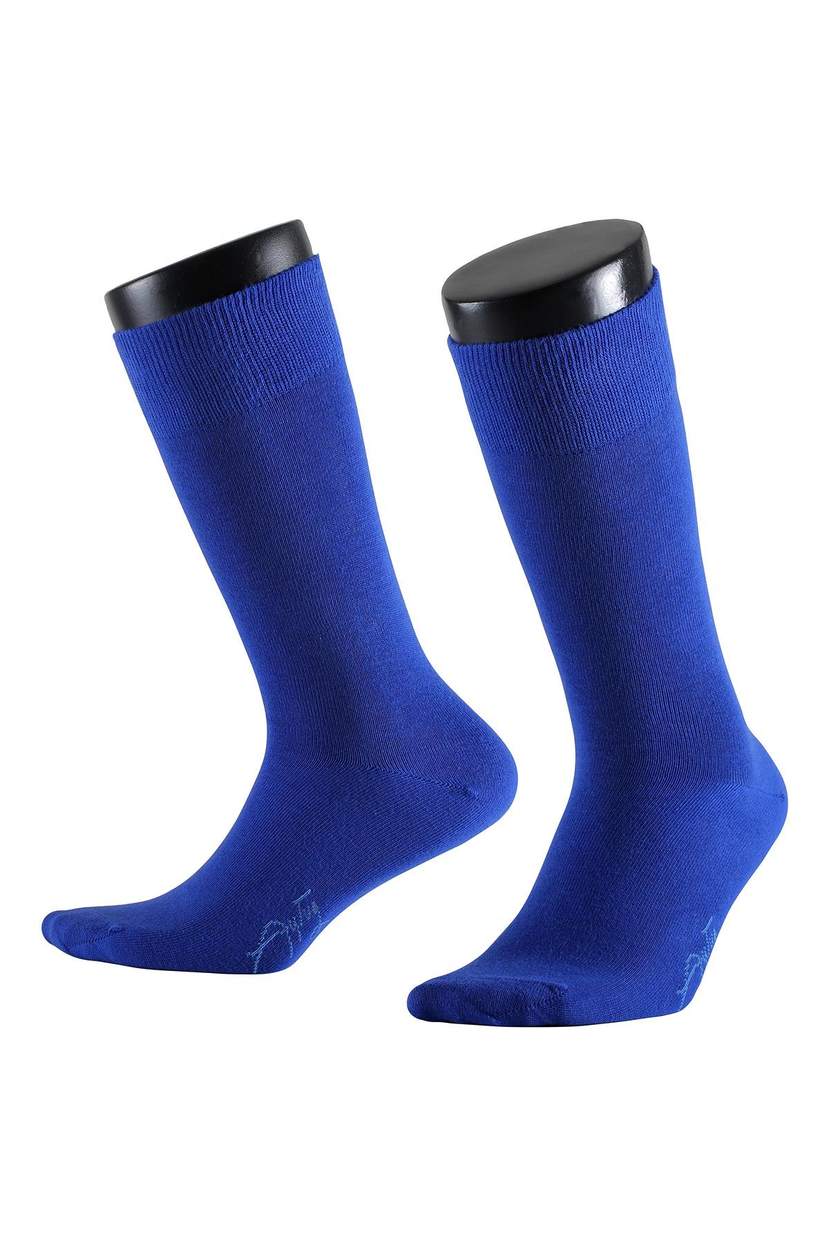 Aytuğ Erkek Soket Çorap Likralı Dikişsiz Düz Pamuklu - Thumbnail