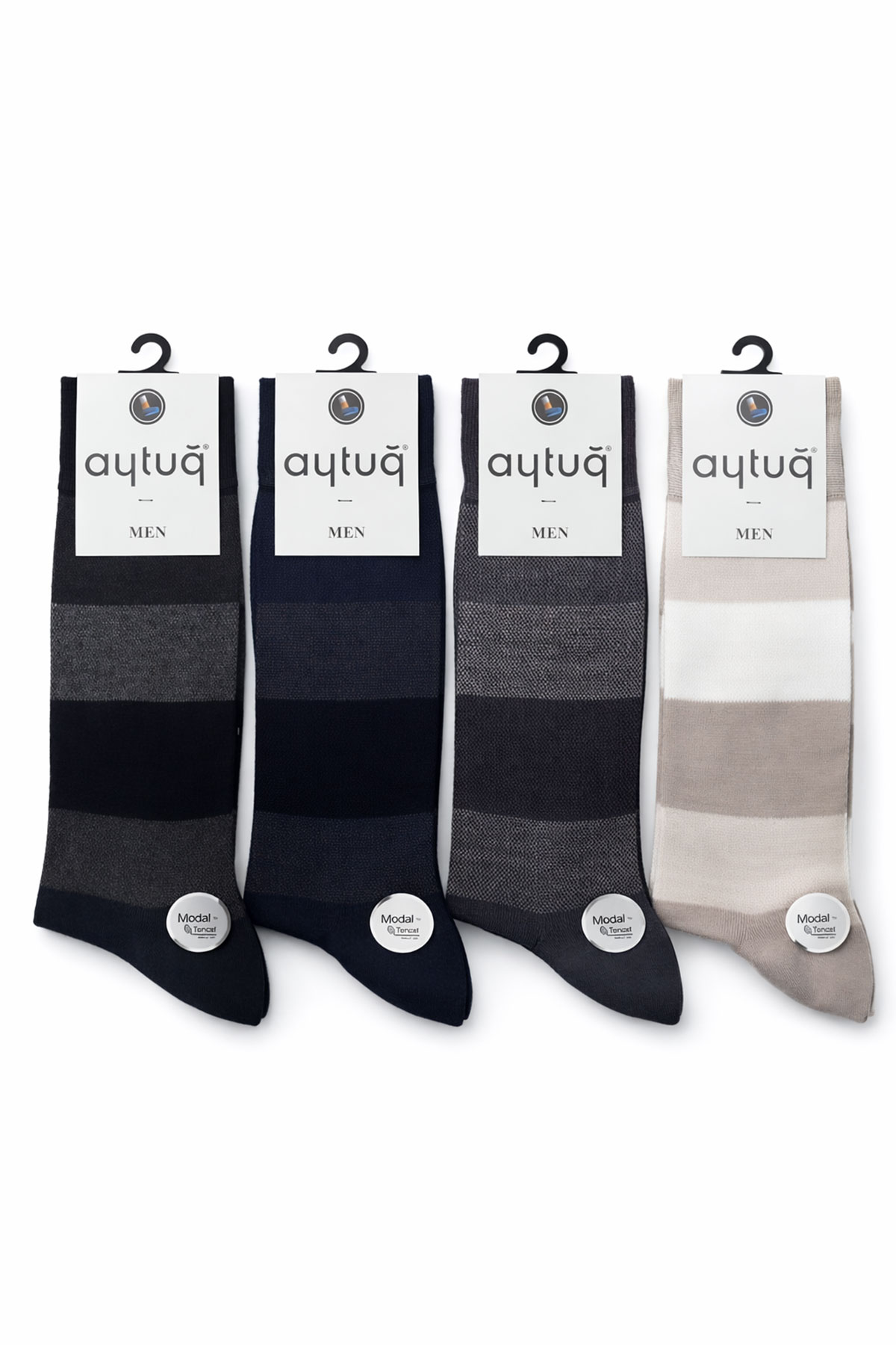 Aytuğ Erkek Soket Çorap Modal Desenli - Thumbnail