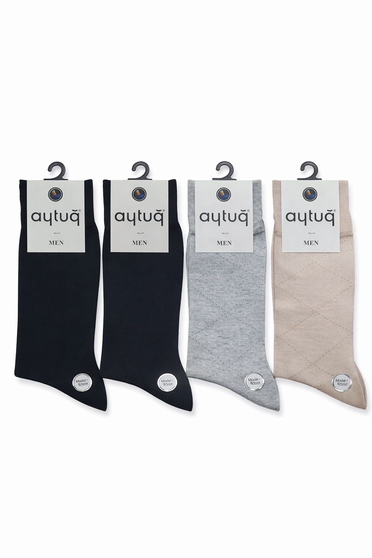 Aytuğ Erkek Soket Çorap Modal Desenli - Thumbnail