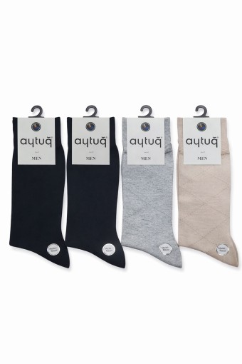 AYTUĞ - Aytuğ Erkek Soket Çorap Modal Desenli
