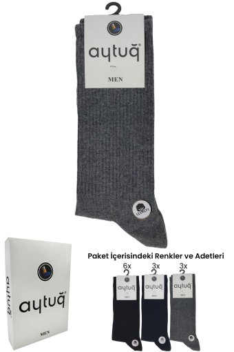 AYTUĞ - Aytuğ Erkek Soket Çorap Pamuklu Business Desen 1