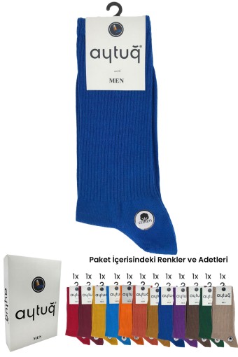 AYTUĞ - Aytuğ Erkek Soket Çorap Pamuklu Business Desen 4
