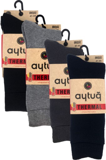AYTUĞ - Aytuğ Erkek Termal Soket Çorap Düz Dikişsiz (1)