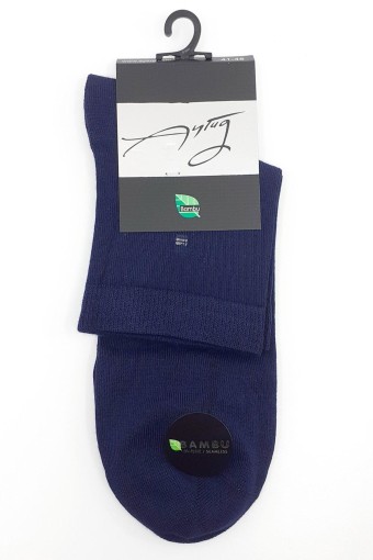 AYTUĞ - Aytuğ Erkek Yarım Konç Çorap Bambu Düz (1)