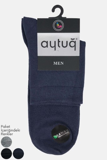 AYTUĞ - Aytuğ Erkek Yarım Konç Çorap Bambu Düz