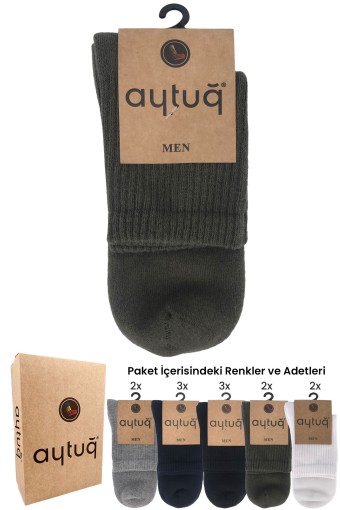 AYTUĞ - Aytuğ Erkek Yarım Konç Çorap Havlu