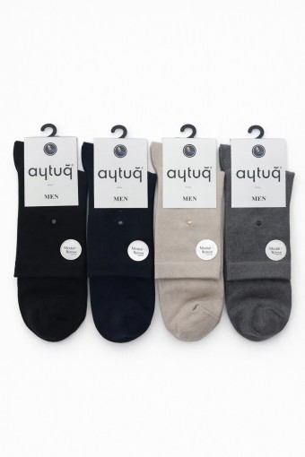 AYTUĞ - Aytuğ Erkek Yarım Konç Çorap Modal Tencel (1)